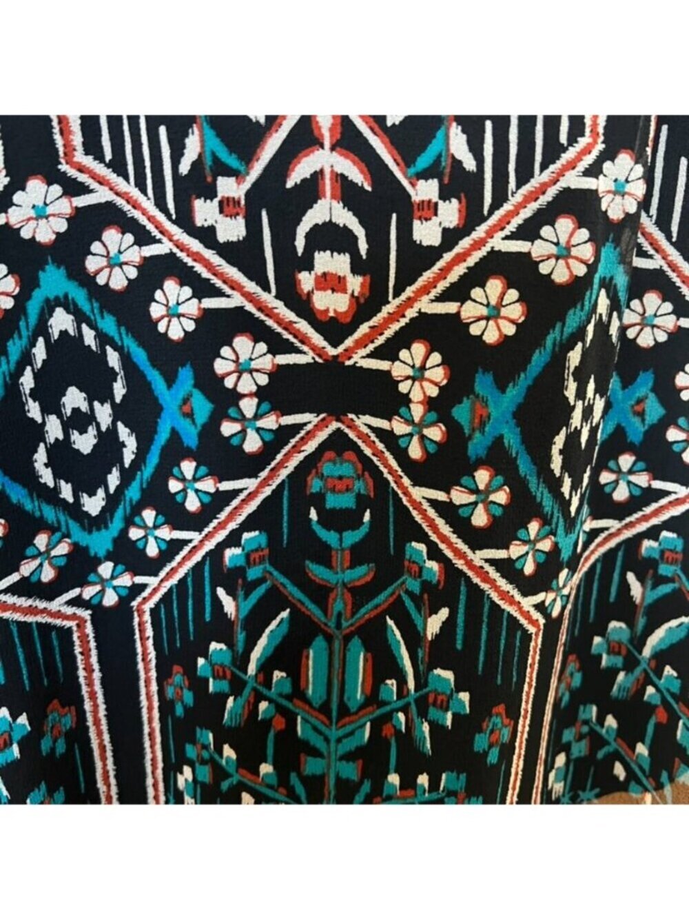 Ella Moss Chic Racerback Tank Boho Geometric Print Top Sz M Flowy Resort - Picture 7 of 13